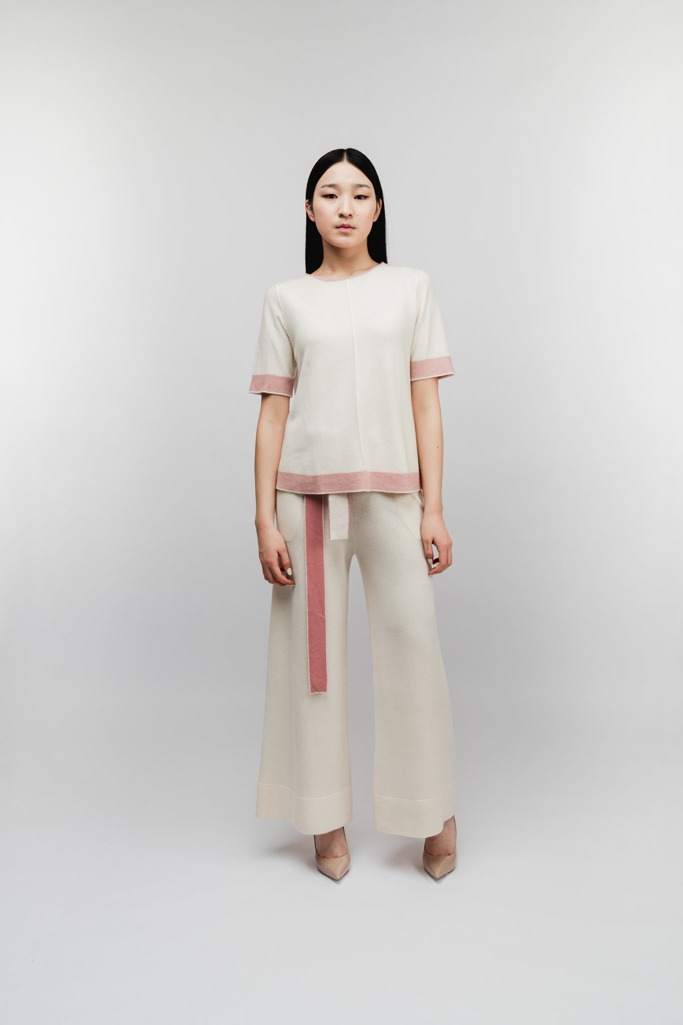 (Made to order) Wide-leg pants