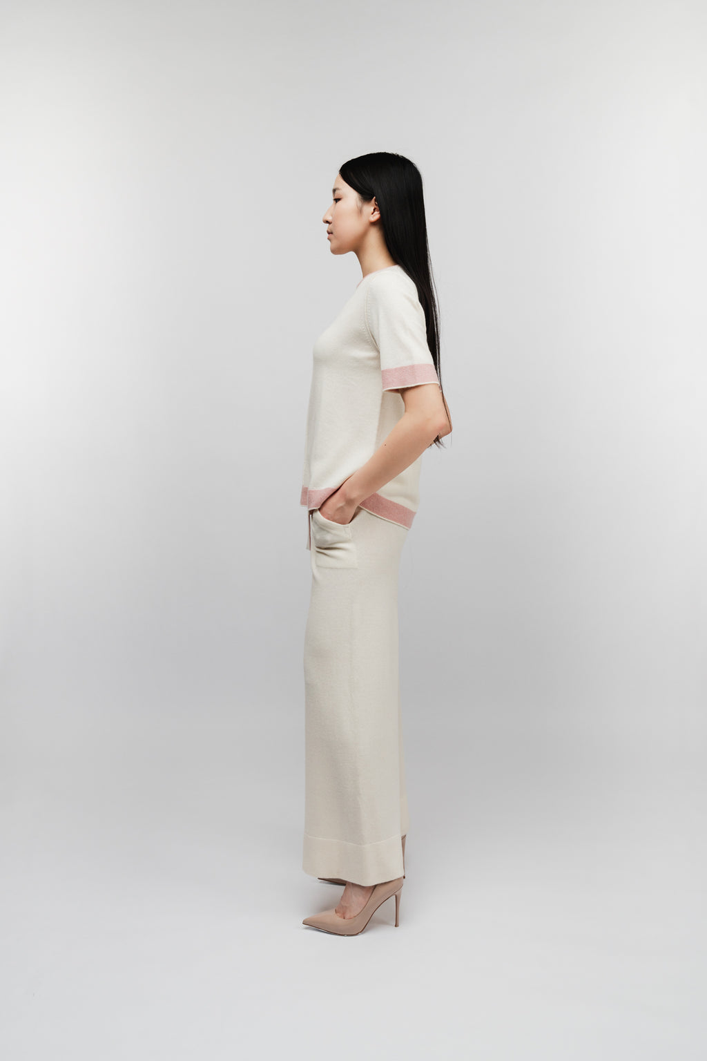 (Made to order) Wide-leg pants