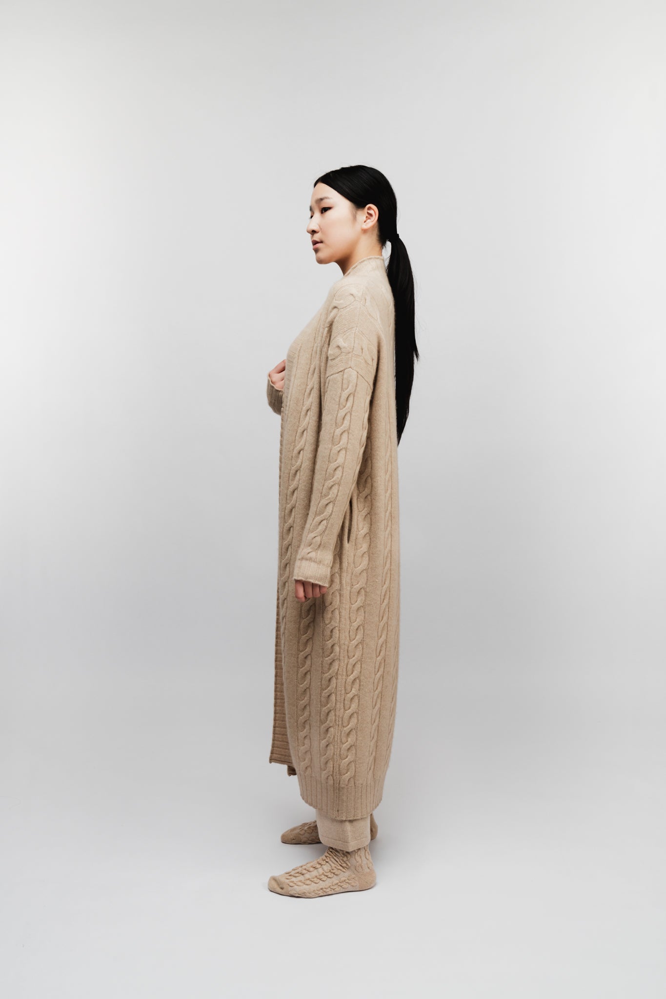 (Made to Order) Cashmere Long Cardigan