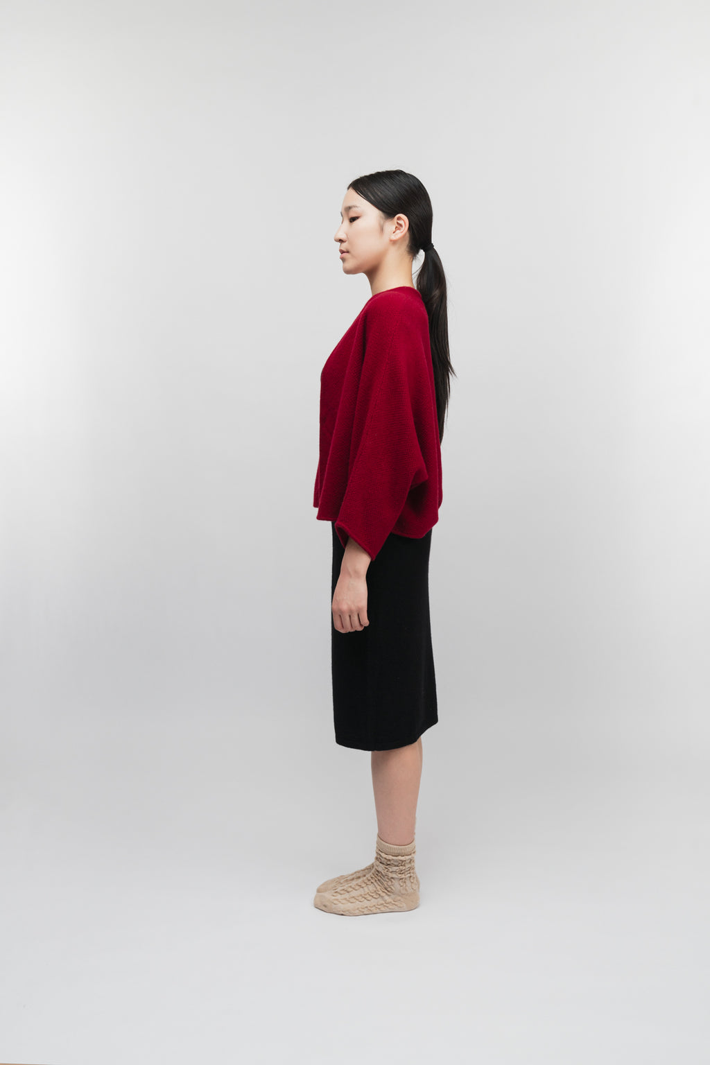 Burgundy Cardigan