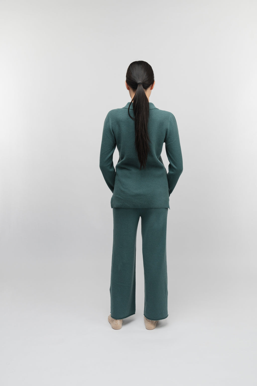 (Made to order) Wide-leg pants