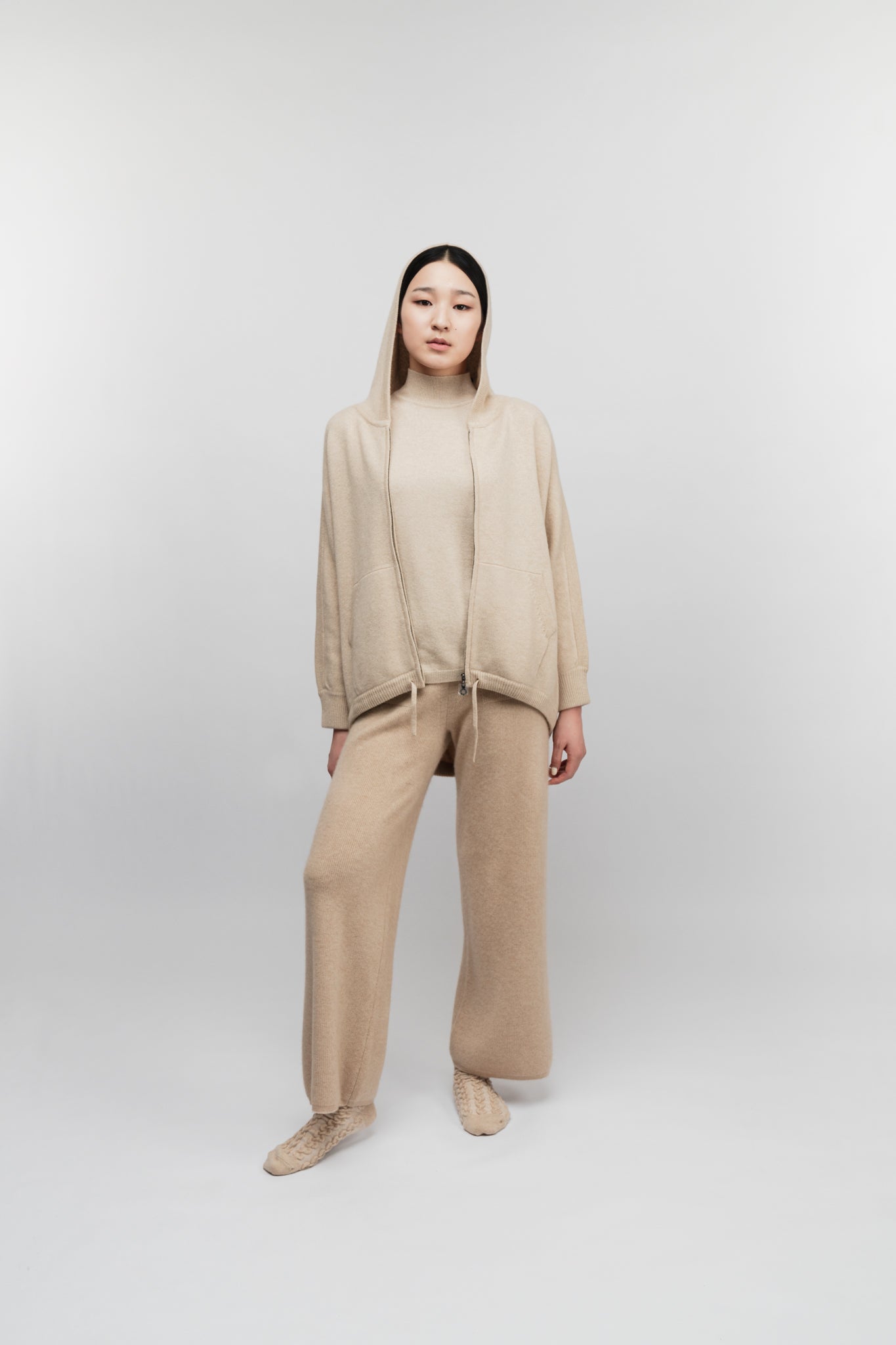 (Made to Order) Cashmere Zip-Up Hoodie