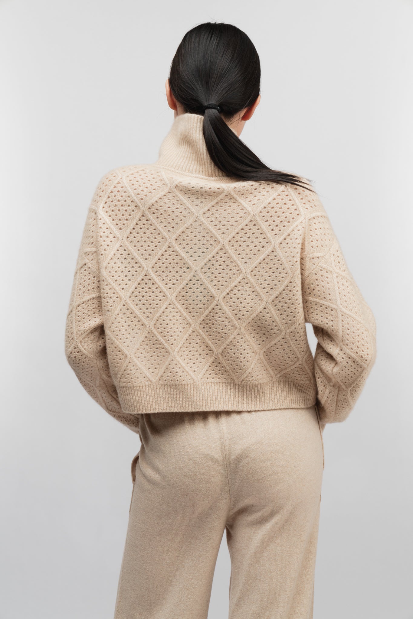 (Made to Order) Cashmere Zip Cardigan