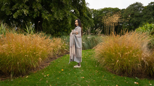 Cashmere Blanket + Gift Sleeping Socks