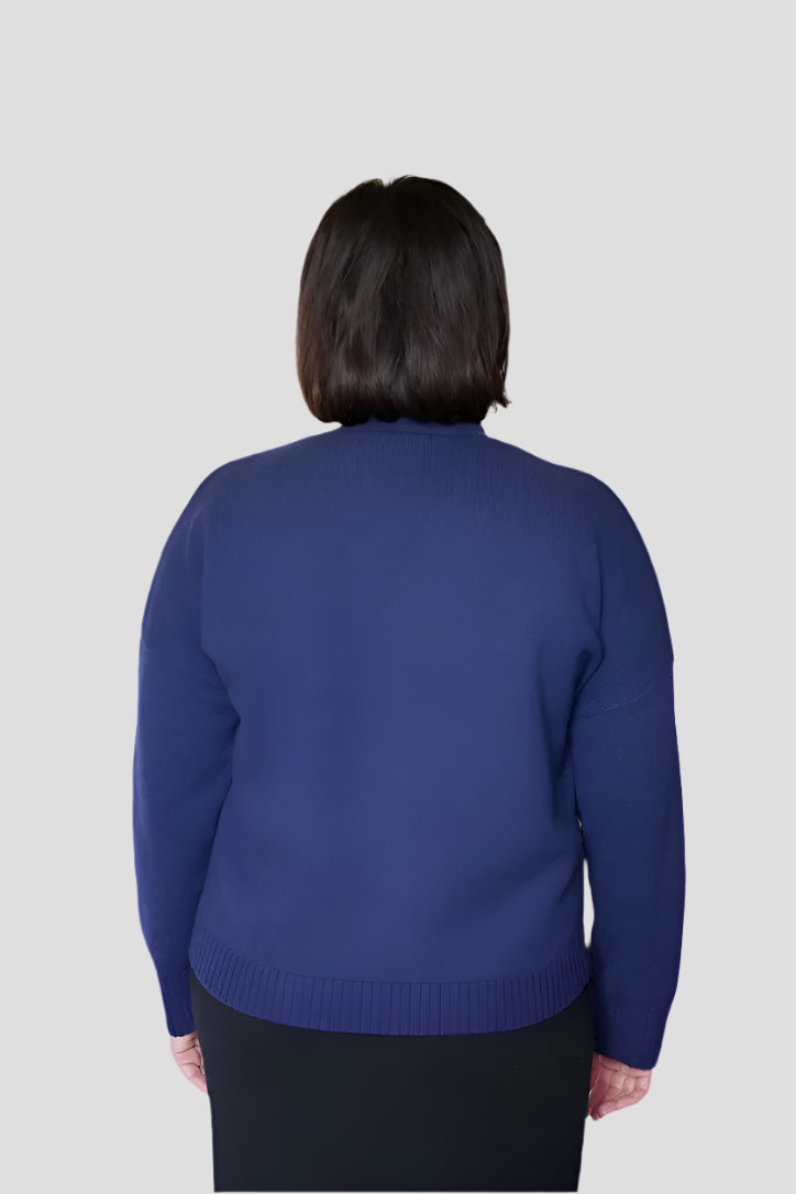 Cashmere Navy Cardigan