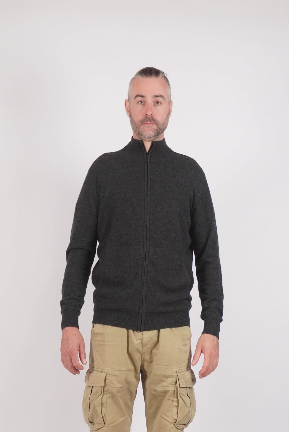 Charcoal zip