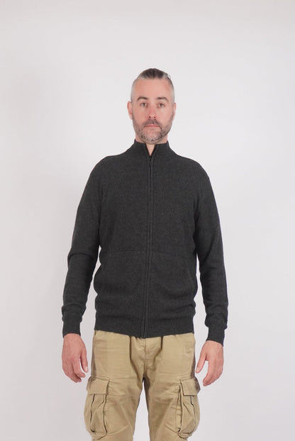 Charcoal zip